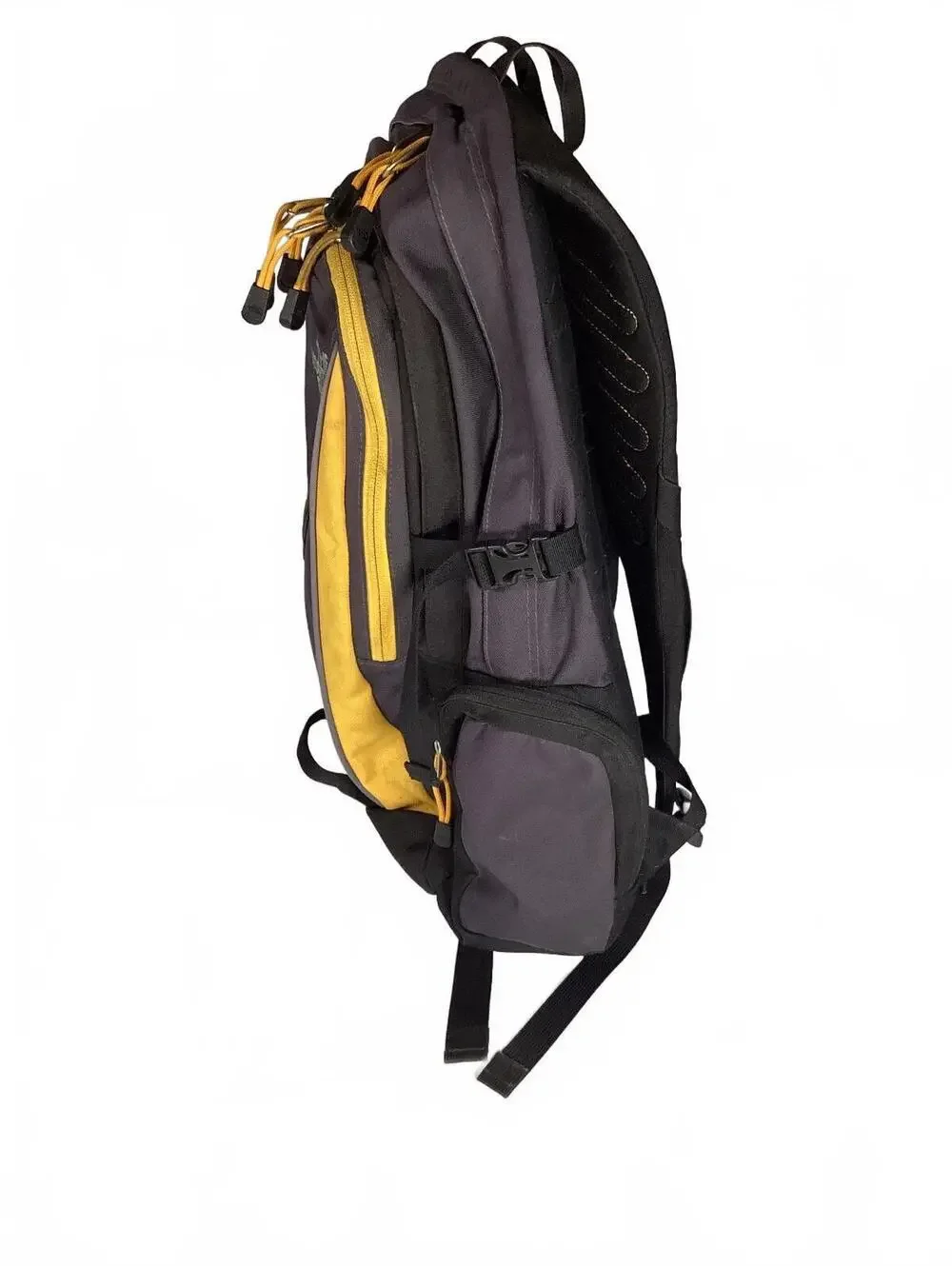 The North Face Purple and Yellow Multi-Compartment Backpack